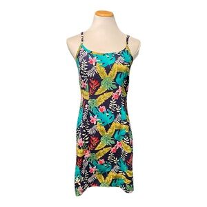 Hilo Hattie Spaghetti Strap Hawaiian Print Sundress